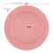 Matte Fuchsia Round Disposable Plastic Appetizer/Salad Plates - 7.5" (120 Plates)